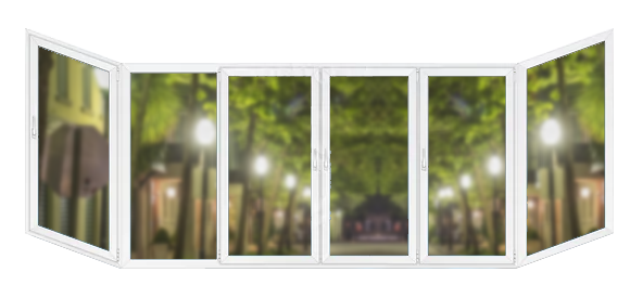 П-образная балконная рама ПВХ 4200×1400 KBE П-образная балконная рама ПВХ 4200×1400 KBE