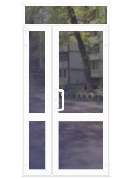 входные двери в дом со стеклом пластиковые