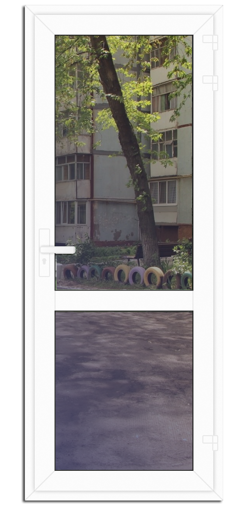 балконная дверь с окном